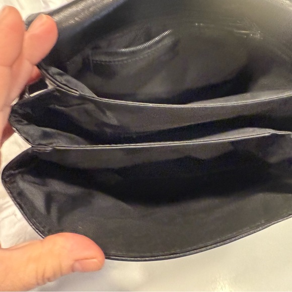 GODDAR Women’s European Black Leather Crossbody W/ Silver Accents - Picture 15 of 16